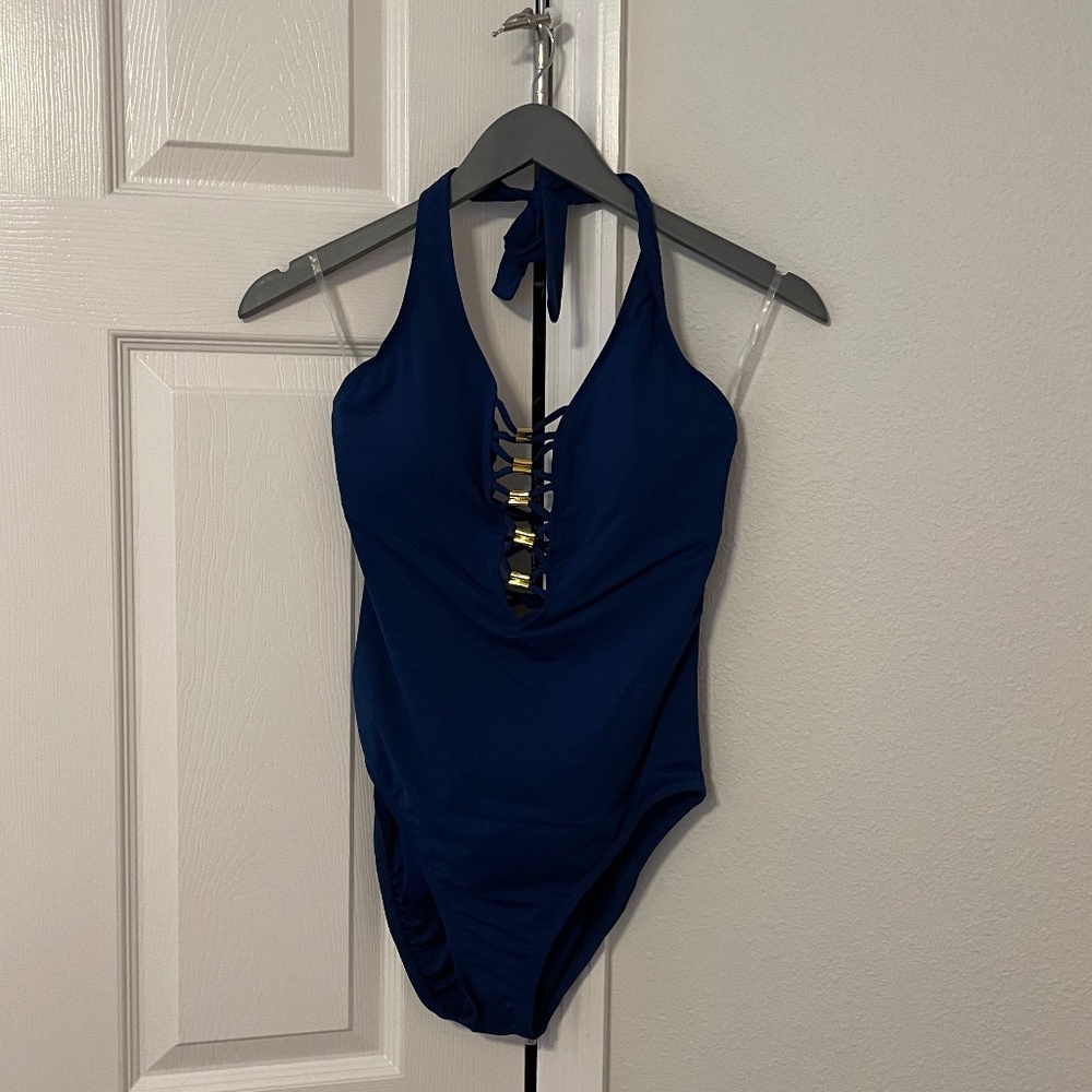 Bleu Rod Beattie NWT Navy Swimsuit Size 6